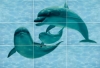 Панно Лагуна 7ДФ Дельфины (из 9 плиток)