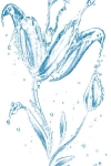 Панно Aqua Flor (из 3-х плиток ) 